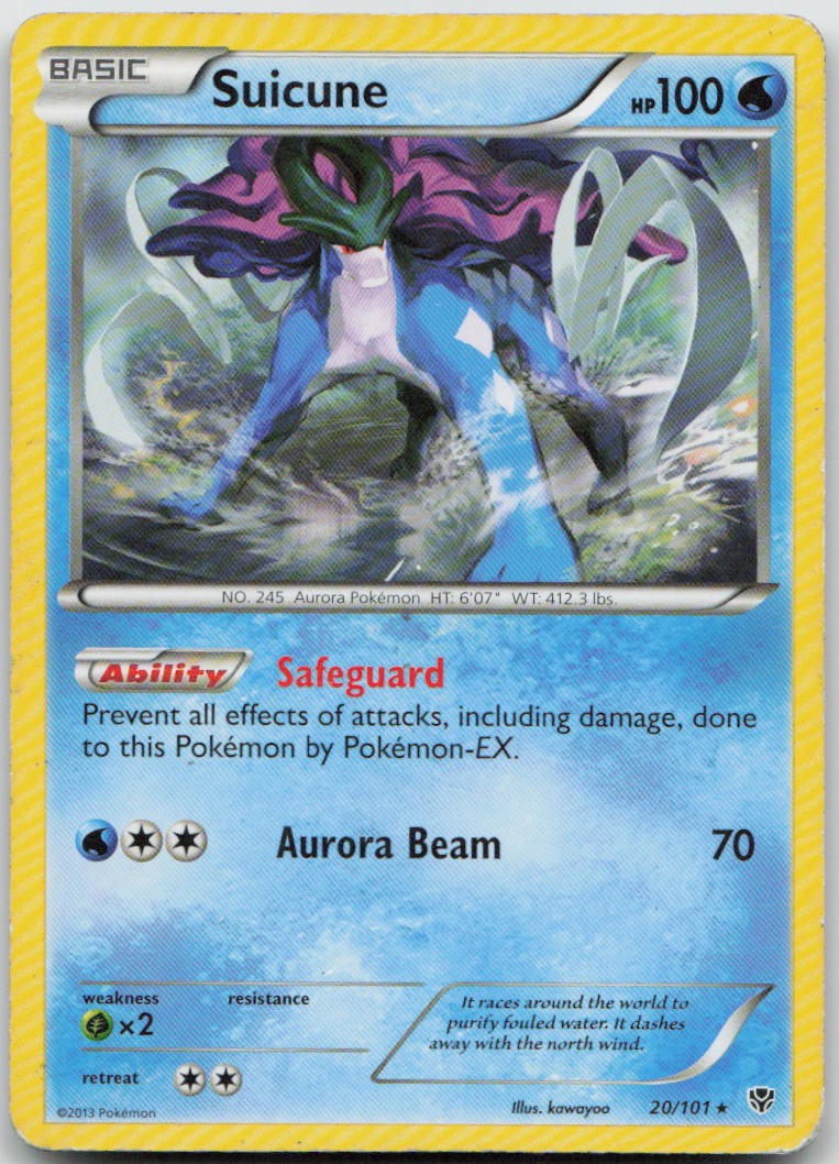 Suicune 20/101 - HP - Plasma Blast