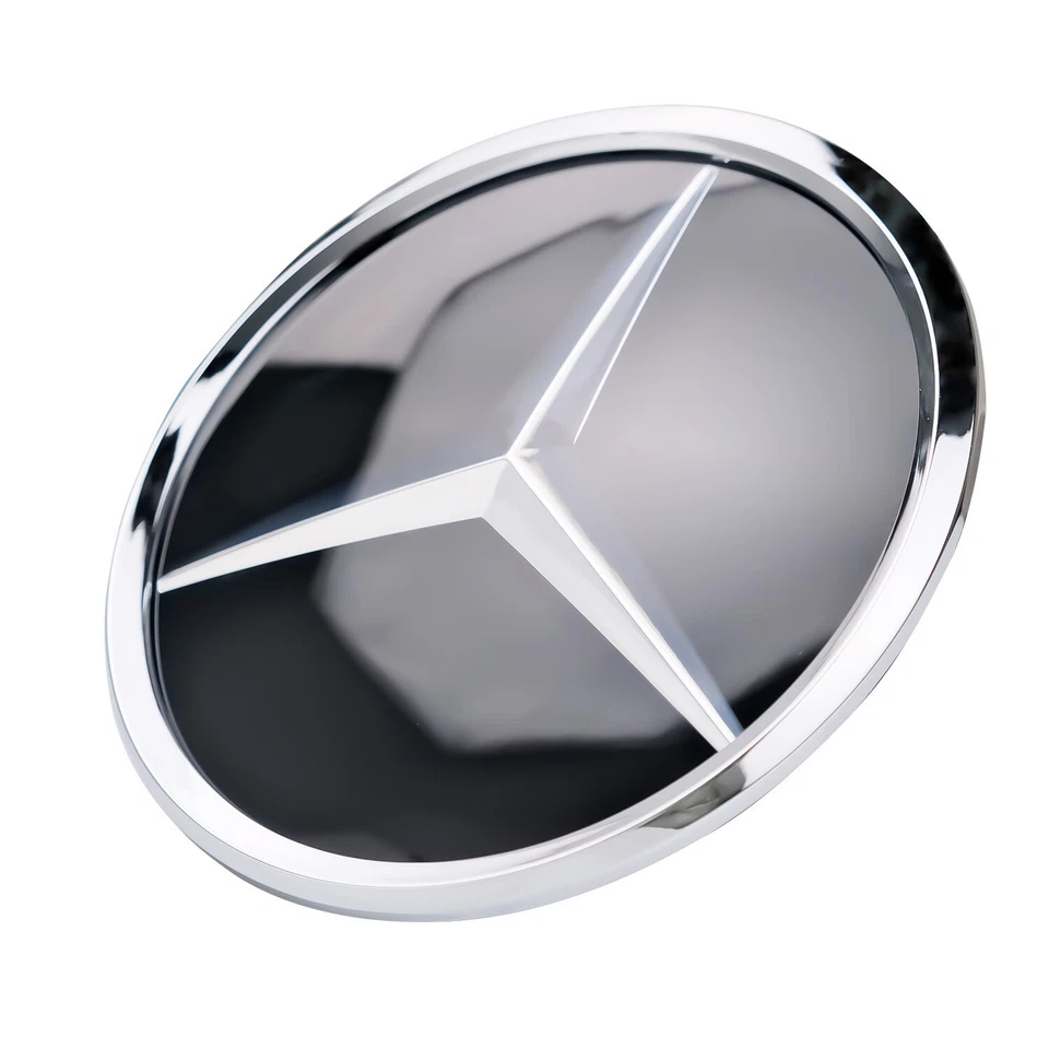 Fits Mercedes Benz E 2016-2019 W213 Front Grille Badge Silver Mirror Star Emblem Foto 2 de 4