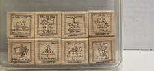 Stampin' Up  Love Notes Set of 8 wood stamps