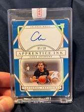 2020-21 Panini National Treasures Cole Anthony RC Gold Apprentice Ink Auto /10
