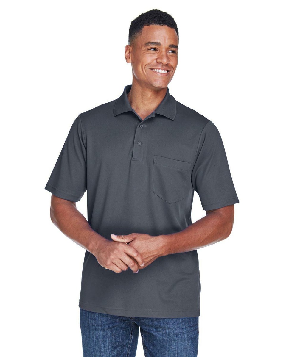 Core 365 Mens Dri-Fit Pocket Polo Shirt Moisture Wicking Anti