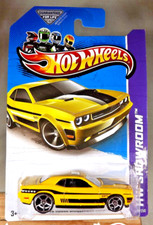 2013 Hot Wheels 227 Hw Showroom-then And Now 08 Dodge Challenger Srt8 Yellow