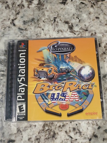Pro Pinball Big Race USA Sur PS1 - Jeu Complet PAL Français - Bon état