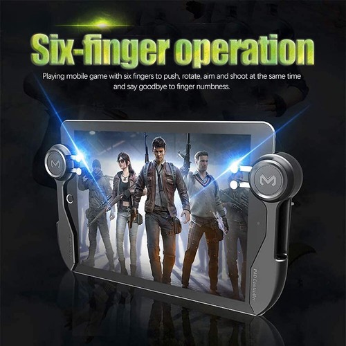 Trigger Joystick Game Controller 6 Finger Operations Button For iPad PUBG Tablet - Picture 11 of 13