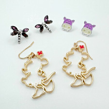      Disney Minnie Mouse  Whimsy Earring Set ft. - 3 pairs Lot   