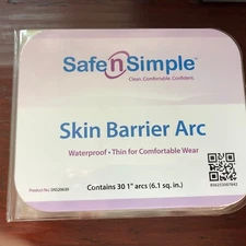 7 Packs of 30 Safe N Simple SNS20630 Hydrocolloid Skin Barrier Arc 1"