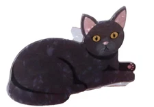 NEW Beautiful Black Kitty Cat Hair Claw Hair Clip Hair Accessories Cat Lady Cute