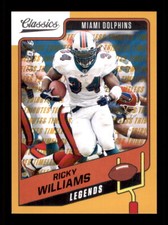 2021 Panini Classics #139 Ricky Williams Timeless Tributes Gold #/99