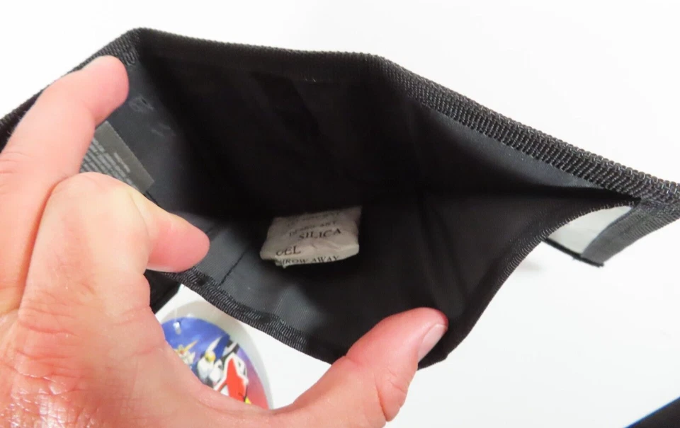 Traje Móvil Gundam W Cartera Vertical Triple Plegable Azul Negro Bandai Tarjeta Moneda NUEVO Foto 4 de 4