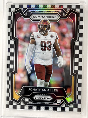 2023 Panini Prizm Black and White Checker Prizm Jonathan Allen #298