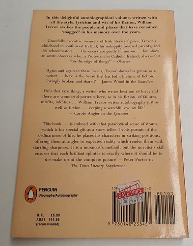 Excursions in the Real World by William Trevor PB c2010 Autobiographical Essays - Picture 2 of 10