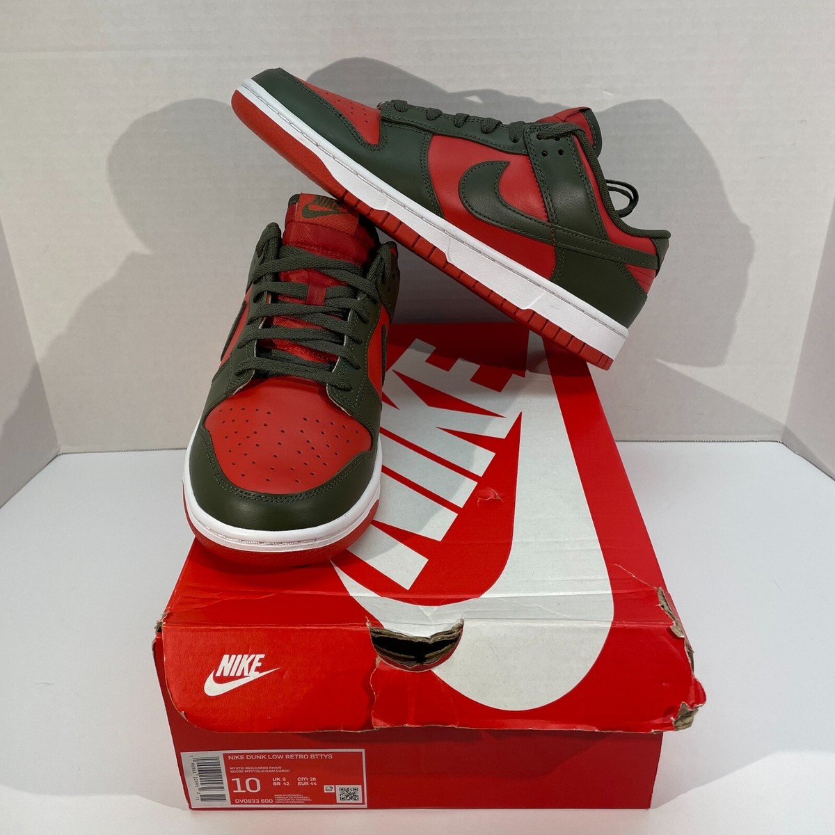 Nike Dunk Low Retro BTTYS DV0833-600 Freddy Krueger Shoes Mens 10 