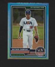 2023 Panini Stars & Stripes USA Baseball Matthew Champion Silver Prizm #5