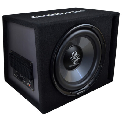 GROUND ZERO GZIB 30BR-ACT 30cm Auto Bassreflex Aktiv Subwoofer 300W B-Ware