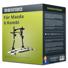 Menabo Fahrradtr&auml;ger Cobra schwarz/silber f&uuml;r Mazda 6 Kombi GJ/ GL - 2 Fahrr&auml;der