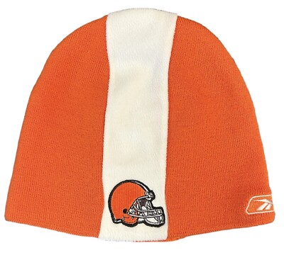 Vintage Unisex Denver Broncos Wool Beanie Vintage Denver Broncos Warm Winter Hat Blue & Orange NFL  main image 2