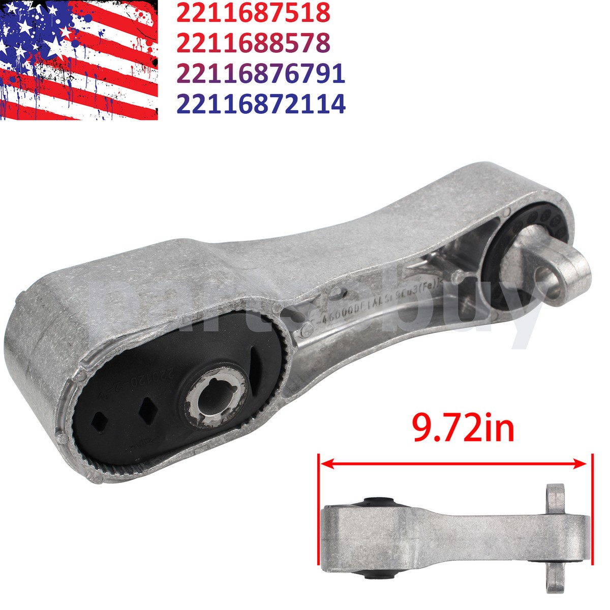 Transmission mount assembly for BMW X1 F48 2014-2019 22116876791