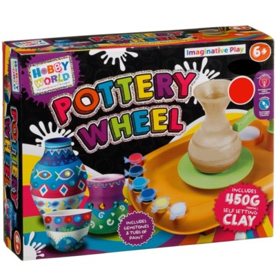 Neu 450g Ton Hobby World Töpferscheibe Shape it! Paint it! Dekorieren! - 6+