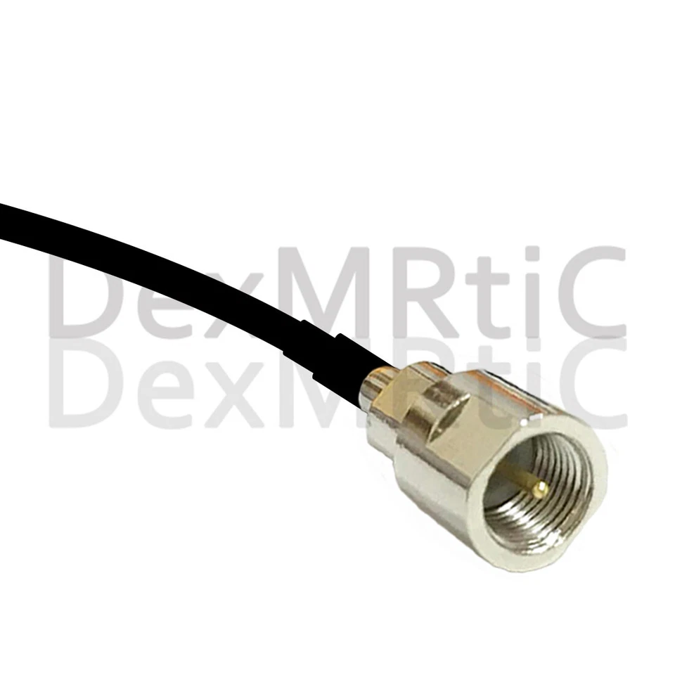 FME male to Fakra C female SMB RF cable adapter RG174 20cm 8" for GPS Navi - Image 3 of 4