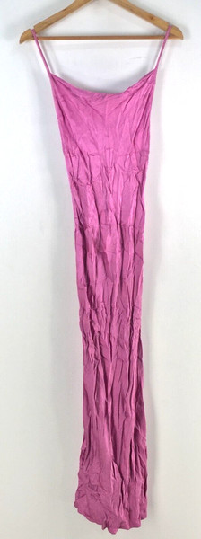 Bec & Bridge maxi slip dress 8 magenta purple metallic sleeveless 105358
