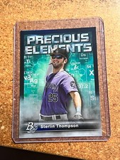 2023 Bowman Platinum Baseball Precious Elements # PE-19 Sterlin Thompson 