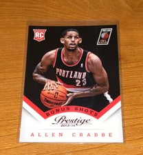 ALLEN CRABBE 2013-14 Prestige Bonus Shots Red #199 RC
