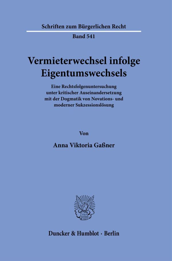 Thumbnail - Anna Viktoria Gaßner / Vermieterwechsel Infolge Eigentumswechsels.