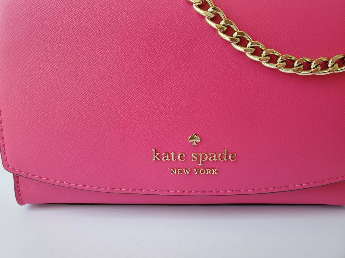 Kate Spade NY Carson Glittering Rose Gold Metallic Convertible Crossbody  Bag 