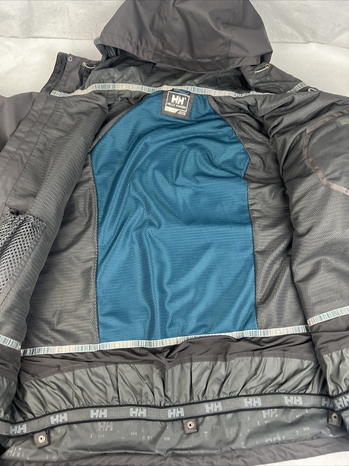 HELLY HANSEN TECH PERFORMANCE Gray Hooded Parka J… - image 9