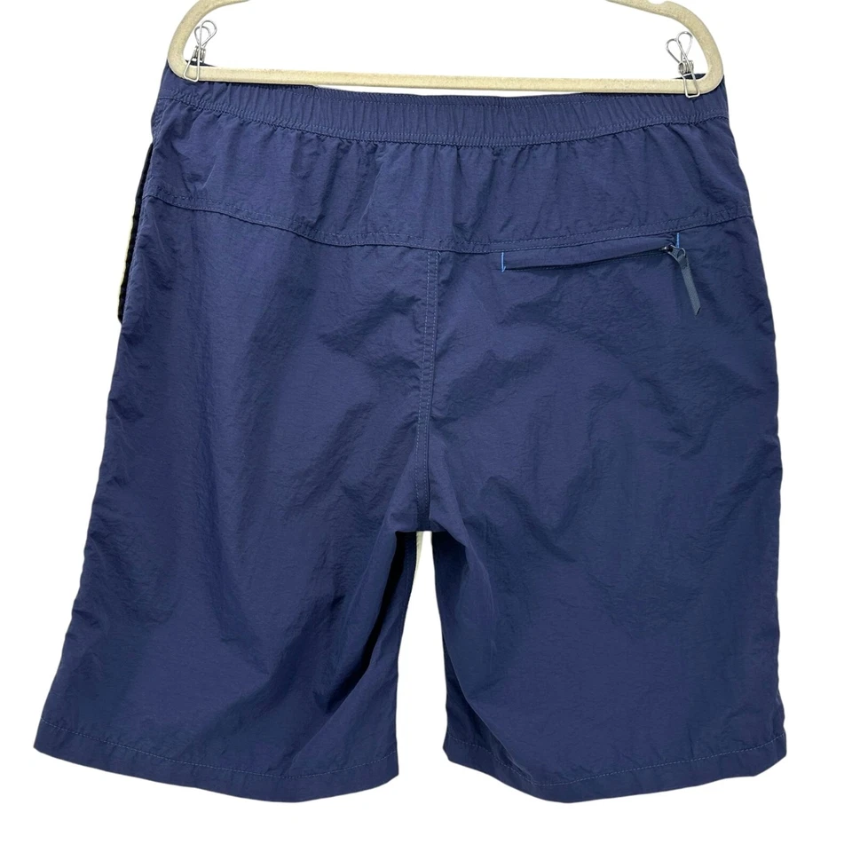 Carbon 2 Cobalt Nylon Navy Blue Pale Yellow Swim Trunks Short Mens Large - Image 2 of 4