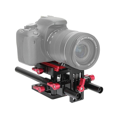 CAMVATE Universal Tripod Mount Support Rig w/ Manfrotto Quick Release Baseplate - Picture 1 of 8