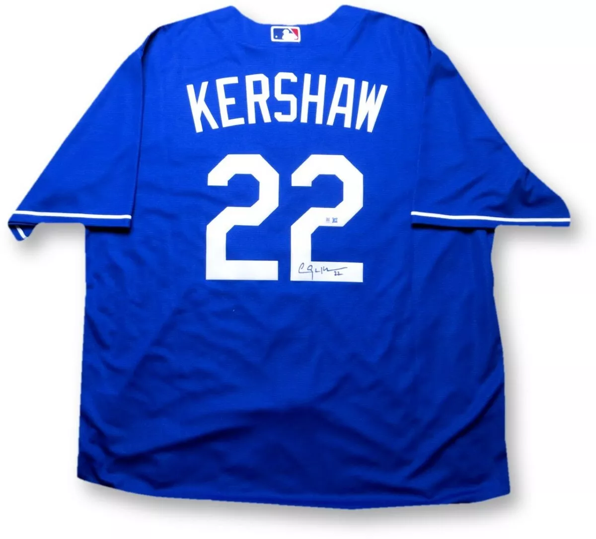 Clayton Kershaw Signed Autographed Jersey Los Angeles Dodgers Blue XL MLB  COA