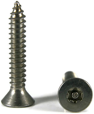 Stainless Steel Tamper Proof Security Torx Sheet Metal Screw 12 x 3//4 100-PCS