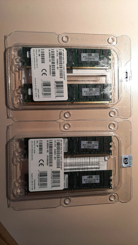 408853-B21 8GB  4x2GB PC2-5300 Dual Rank Reg Memory Dell HP ProLiant - Image 2 of 2