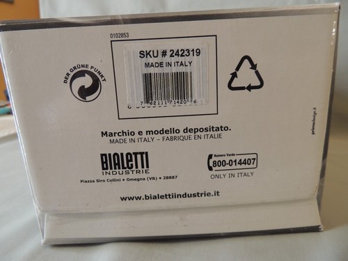 Bialetti coffee maker 6 cups new in the box Italy - Picture 4 of 17