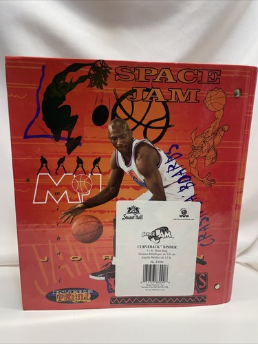 Vintage Michael Jordan Space Jam 3 Ring Binder RARE IN THE PAINT MONSTARS FOLDER - Picture 2 of 11