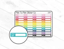 2299~~Gym Day Planner Stickers.