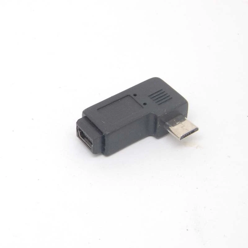 90 Degree right Angle Adapter micro USB Type A B male to mini USB feMale Charger - Image 4 of 4