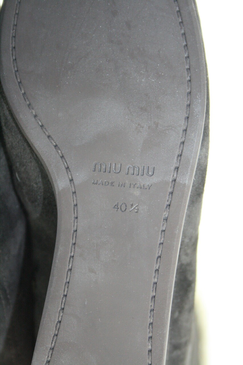 MIU MIU Brown Suede Shearling Fur Boots 5W4450 UK 8 EUR 41 image 6