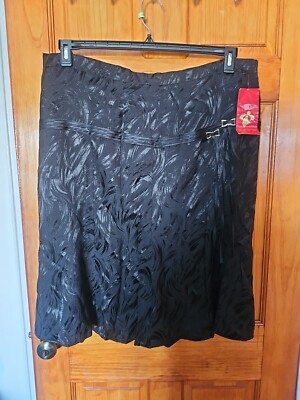Etre Women's Black Lined Skirt Size 58 EU NWT 