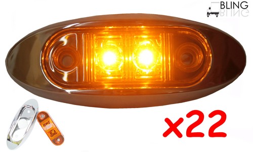 Hopkins LED 4 Oblong Multi-faceted Clearance/side Marker, Red in the