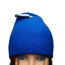 NWT TURTLE FUR Royal Blue Youth Beanie One Size Fleece Soft Acrylic