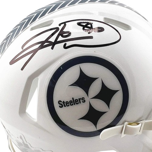 Hines Ward Signed Pittsburgh Steelers Salute to Service 2024 Mini Football Helme - Picture 2 of 3