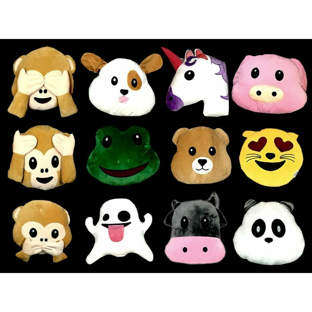 Monkey emoji outlet pillow