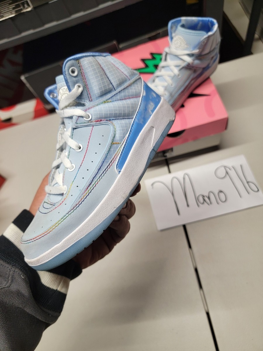 Sz13c (PS) Nike Air Jordan 2 Retro J Balvin Blue 2022 DQ7693 419