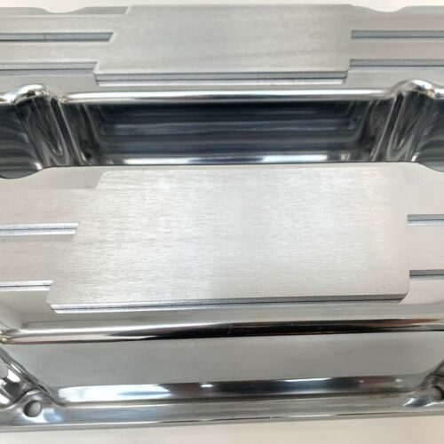 Cubiertas de válvula altas pulidas Chevy de bloque pequeño - tapa de billet grabable personalizada - Imagen 2 de 10