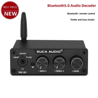 Audio Decoder USB Bluetooth 5.0 Preamplifier Headphone Amplifier in One DAC-Q4