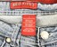 Jeans Red Rivet Femme - Taille 1, Délavé Destroyed, Poche Bling - Occasion Très Bon état