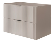 Waschbeckunterschrank 80 cm | Beige | B/H/T 80/57/46 cm | Badezimmerschrank