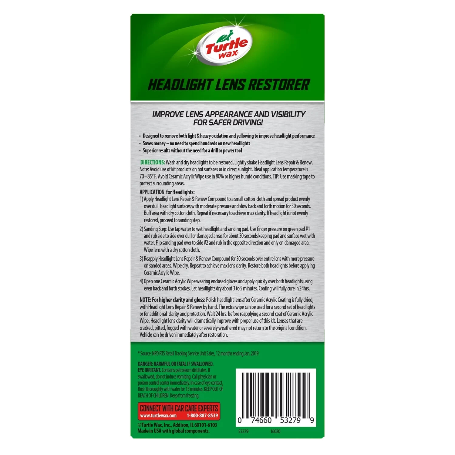 Turtle Wax New Speed Headlight Lens Restorer Kit, Heal and Seal. eBay